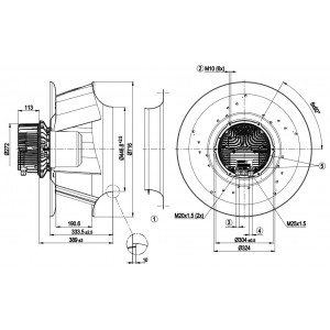 Ebmpapst R3G630-PC04-05 400V 9A 5900W Cooling Fan