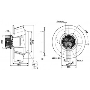 Ebmpapst R3G630-PC04-08 400V 9A 5900W Cooling Fan