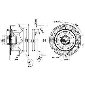Ebmpapst R3G630-RI81-01 400V 1.8A 9700W Cooling Fan