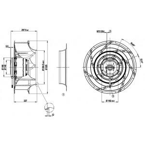 Ebmpapst R4D500-RA03-05 230/400V 5.04/2.91A 1520W Cooling Fan