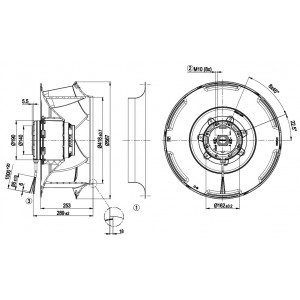 Ebmpapst R4D560-RB03-01 230-480V 6.9-5.16A 1950-2990W Cooling Fan