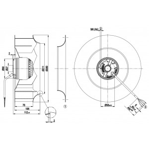 Ebmpapst R4E280-AA09-20 115V 1.1A 125W Cooling Fan