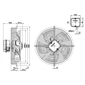 Ebmpapst S3G300-AL11-50 230V 1.0A 120W Cooling Fan