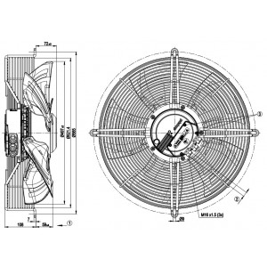 Ebmpapst S3G500-AN33-03 400V 1.6A 980W Cooling Fan
