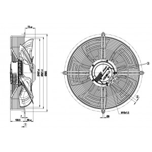 Ebmpapst S3G500-AN33-90 400V 1.6A 980W Cooling Fan