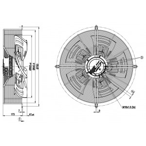 Ebmpapst S3G560-AQ41-08 400V 1.5A 945W Cooling Fan