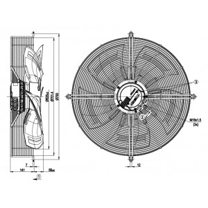 Ebmpapst S3G630-AQ48-09 400V 0.95A 530W Cooling Fan