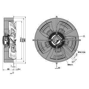 Ebmpapst S3G710-AD60-31 230V 2.2A 500W Cooling Fan