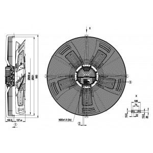 Ebmpapst S3G910-BS22-01 400V 2.4A 1550W Cooling Fan
