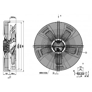 Ebmpapst S3G910-BU27-71 400V 3.2A 2100W Cooling Fan