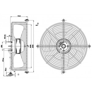 Ebmpapst S4D300-EC28-09 230/460V 0.33/0.19A 70/105W Cooling Fan