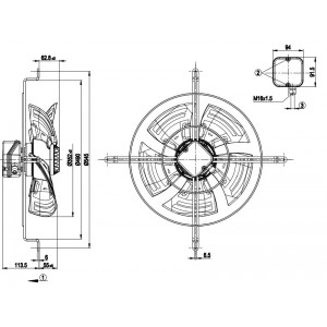 Ebmpapst S4D350-DN22-34 400V 0.27/0.16A 145/96W Cooling Fan