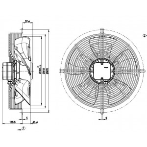 Ebmpapst S4D400-AM02-20 400V 0.31/0.68A 190/410W Cooling Fan