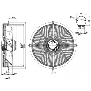Ebmpapst S4D450-AL10-77 400/480V 0.77/0.88A 370/560W Cooling Fan