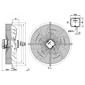 Ebmpapst S4D450-AP01-07 230/400V 0.92/0.48A 200/285W Cooling Fan