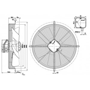 Ebmpapst S4E350-AA06-88 230V 0.71/1.02A 160/230W Cooling Fan