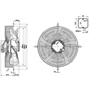 Ebmpapst S4E350-AN02-59 230V 0.73A 165W Cooling Fan