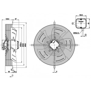 Ebmpapst S4E400-AP02-93 230V 0.73/1.06A 160/240W Cooling Fan