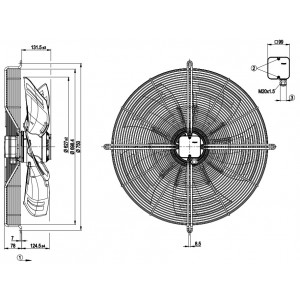 Ebmpapst S6D630-BN01-02 400/480V 0.68-1.35A 430-810W Cooling Fan