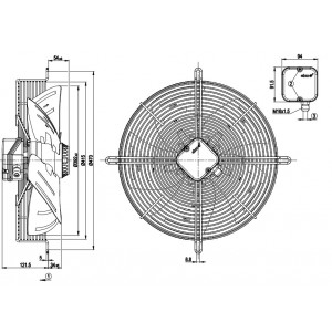 Ebmpapst S6E400-AP10-35 230V 0.55/0.75A 120/170W Cooling Fan