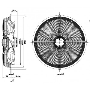 Ebmpapst S8D630-AN07-05 400/480V 0.18-0.36A 60-200W Cooling Fan