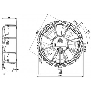 Ebmpapst W1G200-EC91-56 115V 0.04A 2.8W Cooling Fan