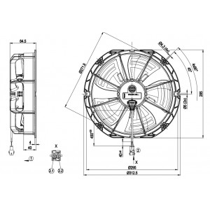 Ebmpapst W1G250-EB21-12 115V 0.5A 33W Cooling Fan
