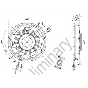 Ebmpapst W3G300-BV25-35 26V 13.9A 360W Cooling Fan
