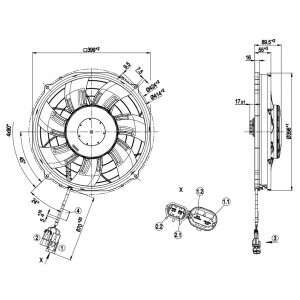 Ebmpapst W3G385-CT53-47 13V 34A 445W Cooling Fan