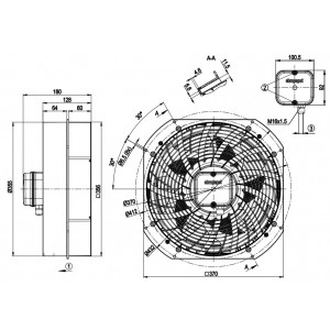Ebmpapst W4D300-ZN34-01 230/400V 0.26-0.14A 70/90W Cooling Fan