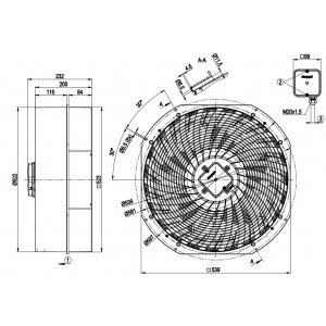 Ebmpapst W4D450-ZU22-01 400-480V 0.65-1.4A 365-790W Cooling Fan
