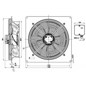 Ebmpapst W4E500-DJ01-02 230V 2.62A 600W Cooling Fan