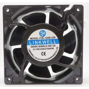 LINKWELL F2E-120B-230 230V 0.14/0.13A 21/19W 2wires Cooling Fan 