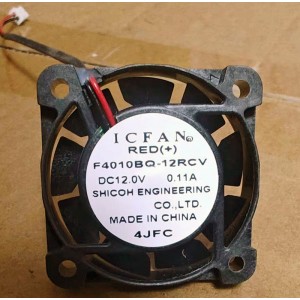ICFAN F4010BQ-12RCV 12V 0.11A 2wires Cooling Fan