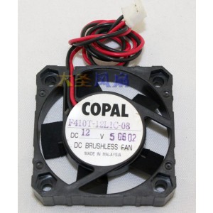 COPAL F410T-12L1C-08 12V 2wires Cooling Fan