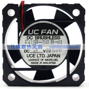 UC FAN F412R-24LB-01 24V 2wires Cooling Fan