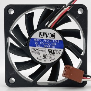 AVC F6010T12HS 12V 0.19A 3wires Cooling Fan