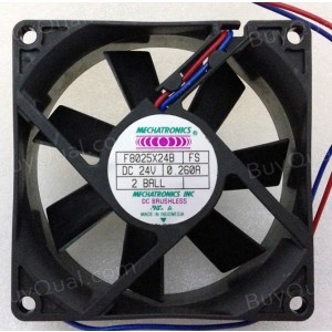 MECHATRONICS F8025X24B F8025X24BFS 24V 0.26A 2 wires Cooling Fan