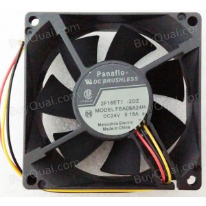 Panaflo FBA08A24H 24V 0.15A 0.21A 0.26A 3wires Cooling Fan