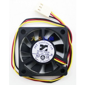 ARX 4010 FD1240-A3033A : 12V 0.07A 3wires cooling fan
