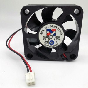 ARX FD1250-S1012C 12V 0.17A 2wires Cooling Fan