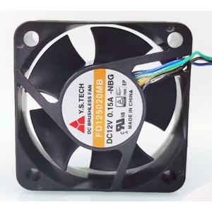 Y.S.TECH FD125020MB 12V 0.15A 4wires Cooling Fan