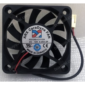 Y.S.TECH FD1260-C1112A 12V 0.29A 2wires cooling fan