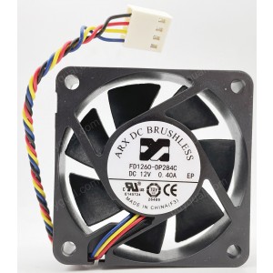 ARX FD1260-DP284C 12V 0.4A 4wires Cooling Fan 
