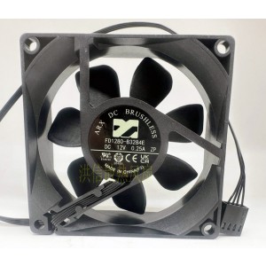 ARX FD1280-B3284E 12V 0.25A 4wires Cooling Fan 