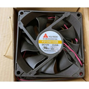 Y.S TECH FD128015HB 12V 0.24A 2wires Cooling Fan