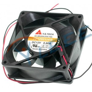 Y.S TECH FD129232EB 12V 0.80A 2wires Cooling Fan