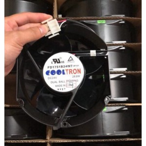COOLTRON FD1751B24W7-3P-61 24V  28.8W 3wires Cooling Fan