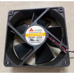 Y.S TECH FD241238EB 24V 0.75A 2wires Cooling Fan