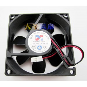 Y.S.TECH FD2480-S3141E 24V 0.10A 2wires cooling fan